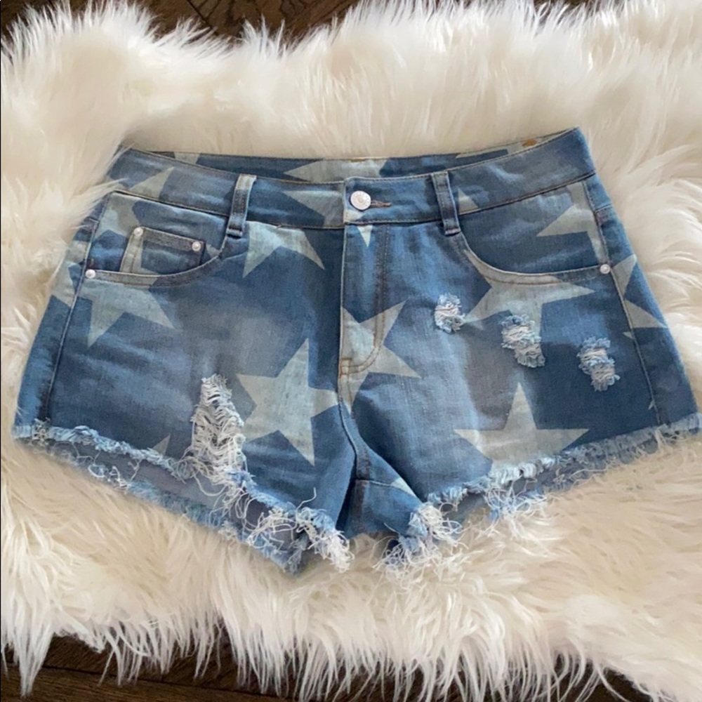 Denim shorts